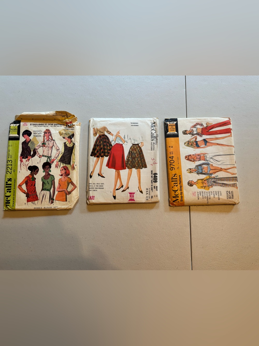 Vintage McCall's 1960’s Women's Sewing Pattern - set/3
Lot 14
